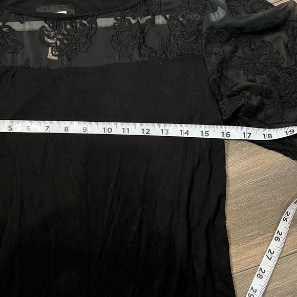 Anthropologie Tiny Beautiful Black Top- Small - Picture 6 of 8